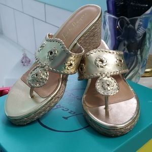 Jack Roger's Jack's wedge size 8 sandals Gold